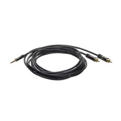Câble de connexion audio de 3.5 mm vers 2 x RCA - 1.5 m - Velleman