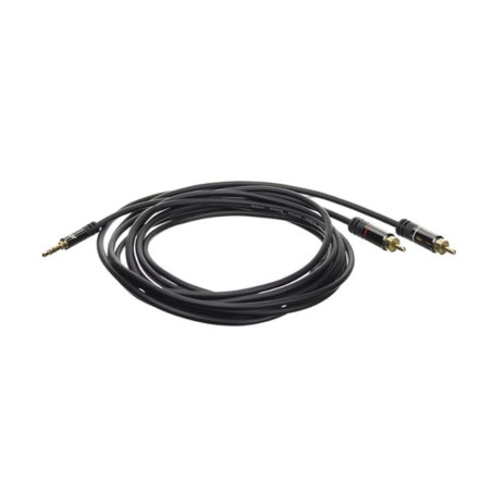 Câble de connexion audio de 3.5 mm vers 2 x RCA - 1.5 m - Velleman