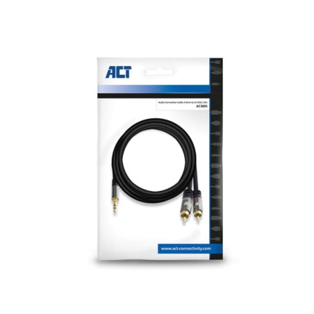 Câble de connexion audio de 3.5 mm vers 2 x RCA - 1.5 m