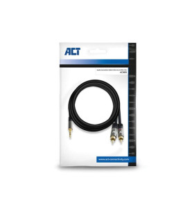 Câble de connexion audio de 3.5 mm vers 2 x RCA - 1.5 m - Velleman