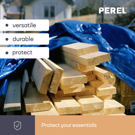 Bâche - Bleu/Kaki - Résistant - 3 x 4 m