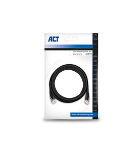 Câble réseau CAT6 U/UTP, cuivre, 15m, noir - Velleman