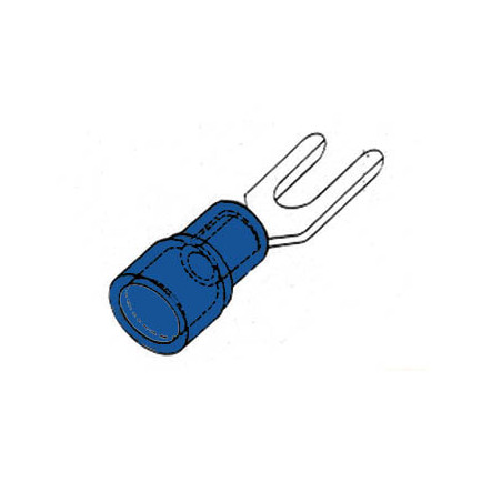 COSSE A FOURCHE 3.7mm - BLEU - Velleman