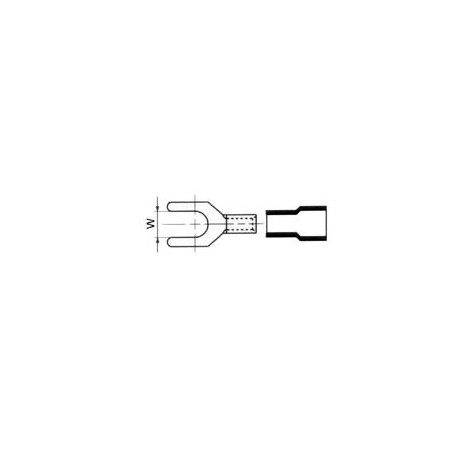 COSSE A FOURCHE 6.4mm - BLEU
