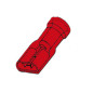 CLIP FEMELLE ISOLE 6.4mm ROUGE