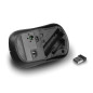 Souris sans fil noire 1000/1200/1600 dpi
