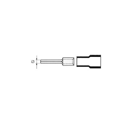 COSSE FEMELLE CYLINDRIQUE ROUGE