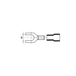 COSSE A FOURCHE 4.3mm - ROUGE