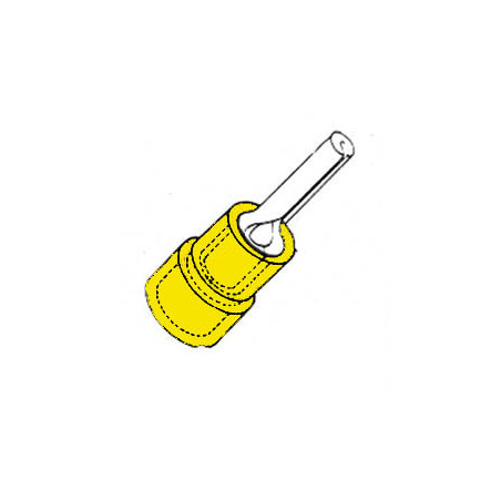 COSSE FEMELLE CYLINDRIQUE JAUNE - Velleman