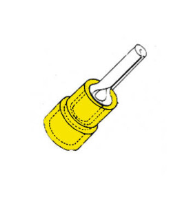 COSSE FEMELLE CYLINDRIQUE JAUNE - Velleman