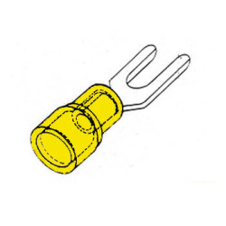 COSSE À FOURCHE 5.3mm - JAUNE - Velleman