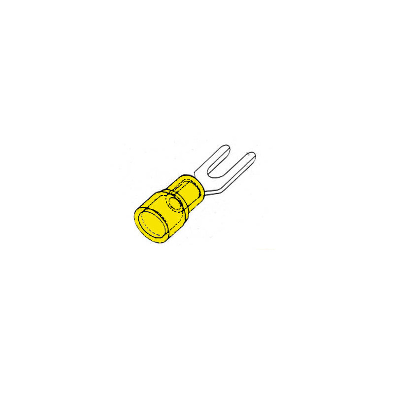 COSSE À FOURCHE 5.3mm - JAUNE