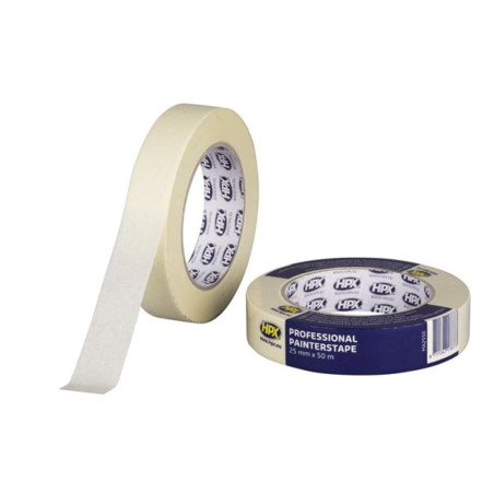 Ruban de masquage 60°C - blanc crème 25mm x 50m - PRL