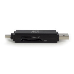 Lecteur de cartes SD et Micro SD USB 3.2 Gen1, connecteur USB-C et Type-A
