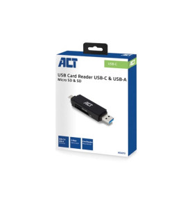 Lecteur de cartes SD et Micro SD USB 3.2 Gen1, connecteur USB-C et Typ