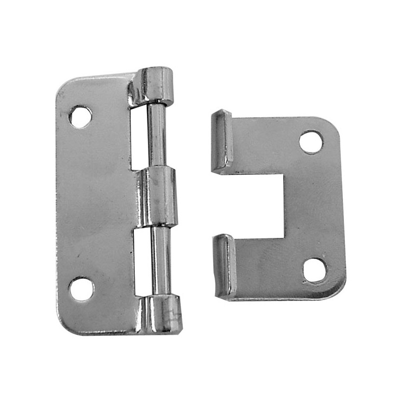 CHARNIÈRE DÉGONDABLE - BLANC MÉTALLIQUE - 58 x 46 mm - 10 pcs par emballage