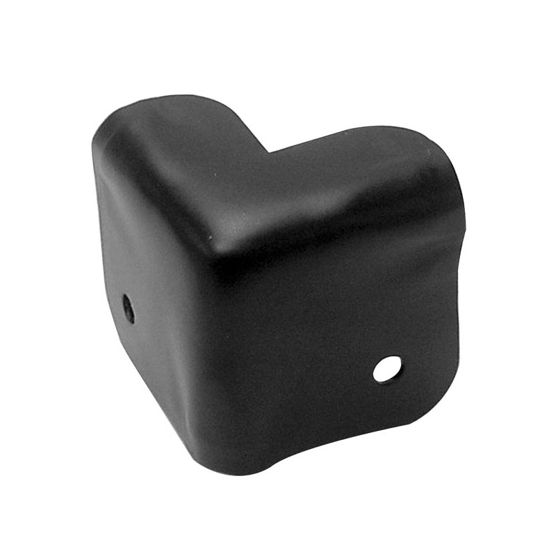COIN DE PROTECTION POUR ENCEINTES, NOIR METALLIQUE, 38 x 38mm x 90°