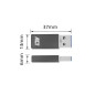 Adaptateur USB-A mâle vers USB-C femelle