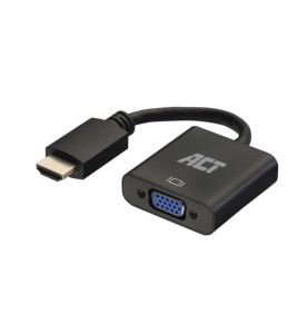Câble adaptateur HDMI mâle vers VGA femelle, avec audio - 0.15 m - Vel