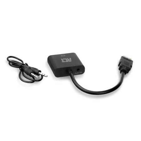 Câble adaptateur HDMI mâle vers VGA femelle, avec audio - 0.15 m