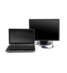 Câble adaptateur HDMI mâle vers VGA femelle, avec audio - 0.15 m - Vel