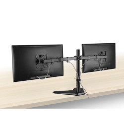 Support de bureau pour moniteur, 2 écrans jusqu'à 32", VESA