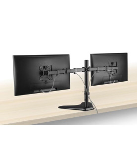 Support de bureau pour moniteur, 2 écrans jusqu'à 32", VESA - Velleman