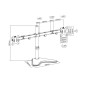 Support de bureau pour moniteur, 2 écrans jusqu'à 32", VESA