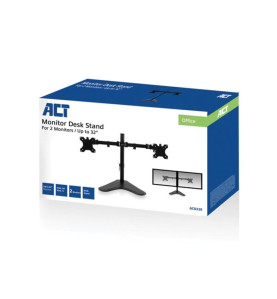 Support de bureau pour moniteur, 2 écrans jusqu'à 32", VESA - Velleman