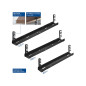 Bac de gestion des câbles extensible sous le bureau avec fixation par pince Bac de gestion des câbles extensible sous le bureau avec fixation par pince