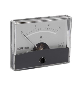Amperemetre Analogique De Tableau 3A CC / 60 x 47mm - Velleman