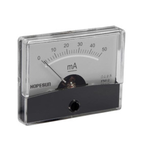 Amperemetre Analogique De Tableau 50mA CC / 60 x 47mm - Velleman