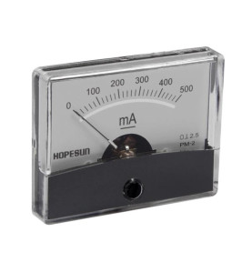 Amperemetre Analogique De Tableau 500mA CC / 60 x 47mm - Velleman