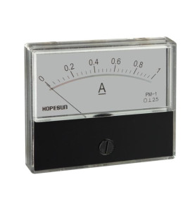 Amperemetre Analogique De Tableau 1A CC / 70 x 60mm - Velleman