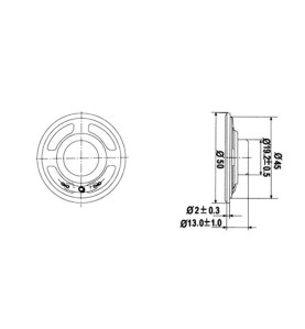 HAUT-PARLEUR MINIATURE - 0.5W / 8 ohm - Ø 50mm - VS
