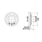 HAUT-PARLEUR MINIATURE - 1W / 8 ohm - Ø 57mm