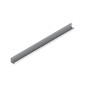 ALU-45 - PROFILÉ EN ALUMINIUM POUR RUBAN LED - PROFILÉ ANGULAIRE 45° - ALUMINIUM ANODISÉ - ARGENT - 2 m