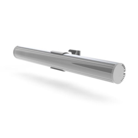 ALU-ROUND - PROFILÉ EN ALUMINIUM POUR RUBAN LED - ROND - ALUMINIUM ANODISÉ - ARGENT - 2 m