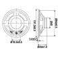 HAUT-PARLEUR MINIATURE - 2W / 8 ohm - Ø 101mm HAUT-PARLEUR MINIATURE - 2W / 8 ohm - Ø 101mm