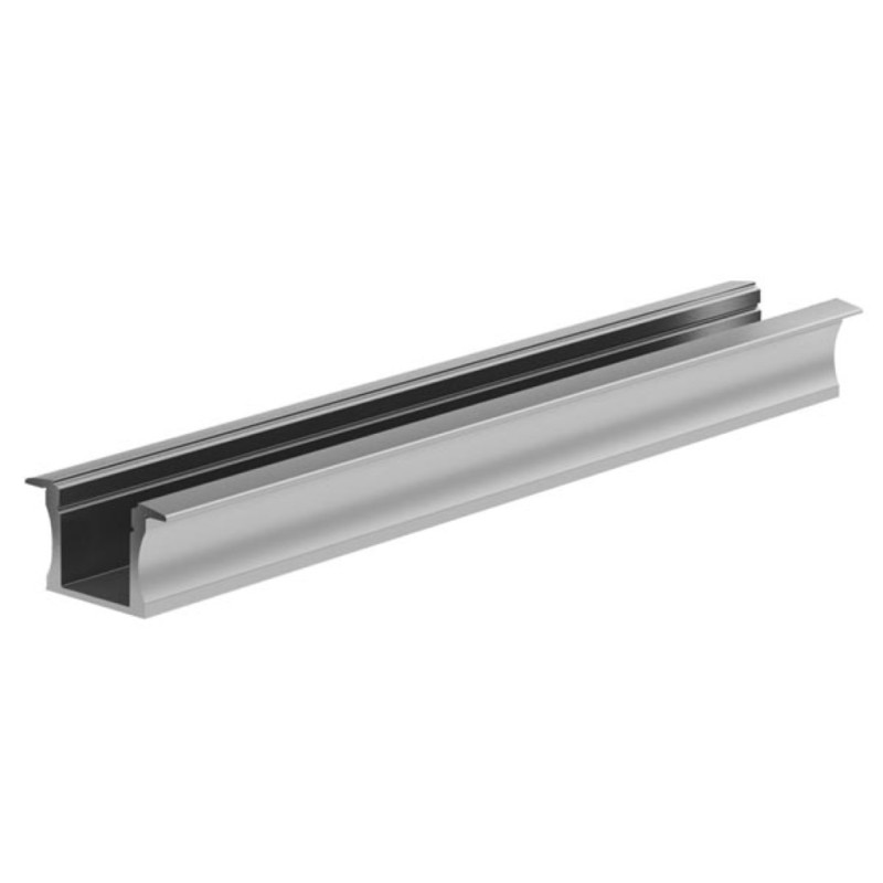 RECESSED SLIMLINE 15 mm - PROFILÉ EN ALUMINIUM POUR RUBAN LED - À ENCASTRER - ALUMINIUM ANODISÉ - ARGENT - 2 m
