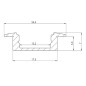 RECESSED SLIMLINE 7 mm - PROFILÉ EN ALUMINIUM POUR RUBAN LED - À ENCASTRER - ARGENT - 2 m
