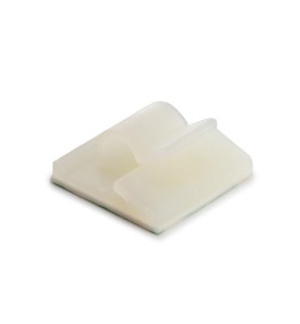 ATTACHES DE CABLE AUTO-ADHESIVES - Ø 5.8 - 6.5 mm / 20 x 18 mm / 10 pc