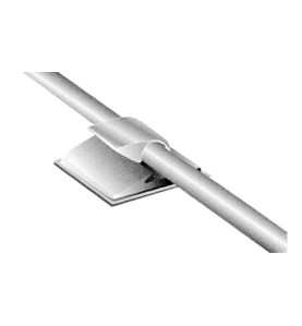 ATTACHES DE CABLE AUTO-ADHESIVES - Ø 5.8 - 6.5 mm / 20 x 18 mm / 10 pc