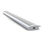 RECESSED SLIMLINE 8 mm - PROFILÉ EN ALUMINIUM POUR RUBAN LED - À ENCASTRER - ALUMINIUM ANODISÉ - ARGENT - 2 m