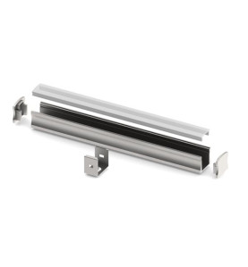 SLIMLINE 15 mm - PROFILÉ EN ALUMINIUM POUR RUBAN LED - ALUMINIUM ANODI