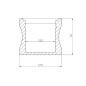 SLIMLINE 15 mm - PROFILÉ EN ALUMINIUM POUR RUBAN LED - ALUMINIUM ANODISÉ - ARGENT - 2 m