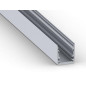 SLIM LINE 15 FL - PROFILÉ EN ALUMINIUM POUR RUBAN LED - HAUTE EFFICACITÉ - QUALITÉ PREMIUM - ARGENT