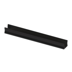 SLIMLINE 15 mm - PROFILÉ EN ALUMINIUM POUR RUBAN LED - ANODISÉ NOIR - 