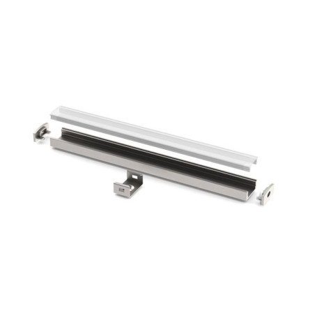 SLIMLINE 7 mm - PROFILÉ EN ALUMINIUM POUR RUBAN LED - ARGENT - 2 m