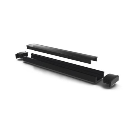 SLIMLINE 7 mm - PROFILÉ POUR RUBAN LED - 2 m - NOIR